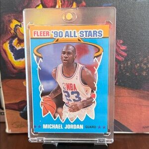 Michael Jordan Fleer '90 All-Stars No. 5 of 12